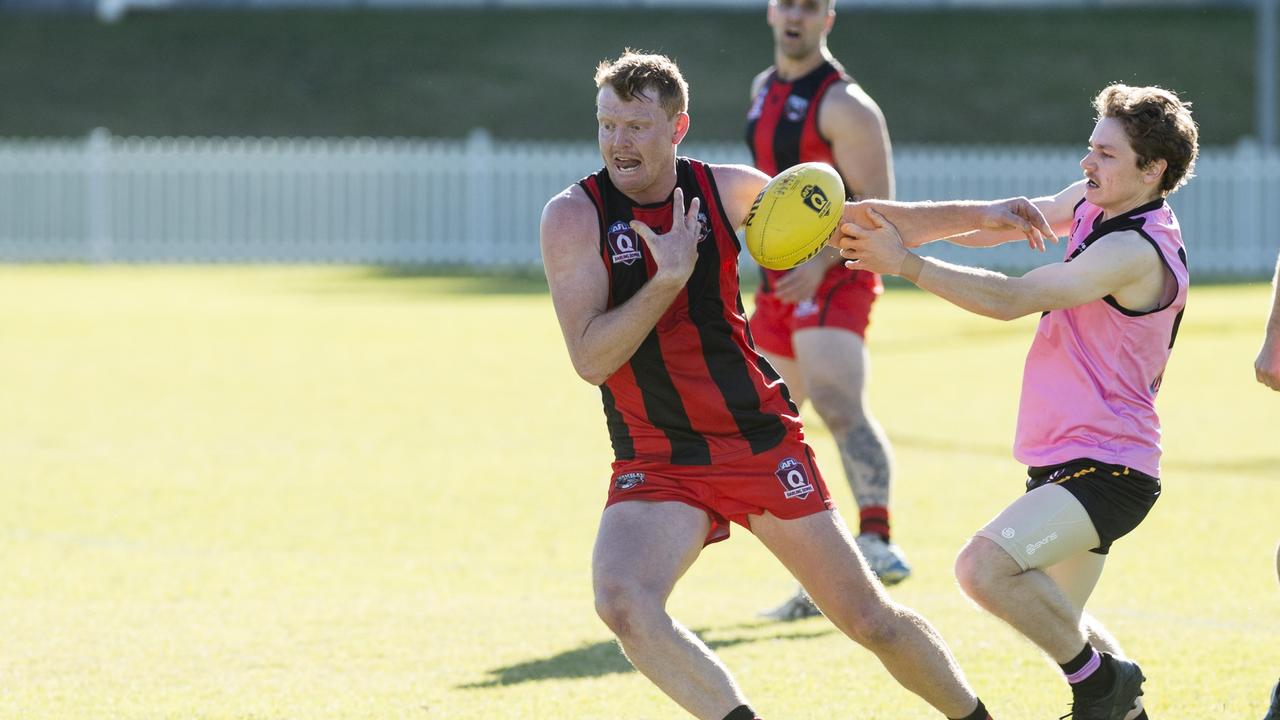 Ryan Hodgson in action for South Toowoomba Bombers. Picture: Kevin Farmer