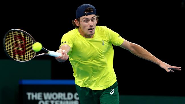 Australia’s Alex de Minaur will face Hungarian Marton Fucsovics in a much-anticipated clash between each country’s No.1 men’s player. Picture: Getty Images