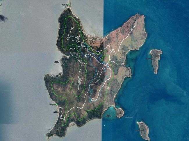 Proposed mountain bike trails on South Molle Island. Photo: Whitsunday Regional Council