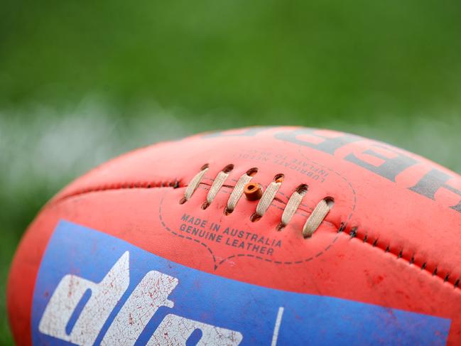 Generic photo of an AFL football. Geelong will take on Fremantle in the AFL qualifying final between the Geelong Cats and Fremantle at Simonds stadium in Geelong, Saturday, Sep. 7, 2013. (AAP Image/Joe Castro) NO ARCHIVING, EDITORIAL USE ONLY