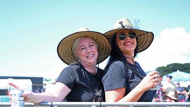 Yasmein Donoghue and Chloe Bell at the Red Hot Summer Tour at the Cairns Showgrounds on Saturday afternoon. Picture Emily Barker