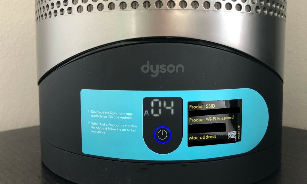 Dyson fan wifi deals password