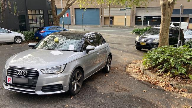 The P-plater had a few special messages to come back to. Picture: Twitter/MKarstunen