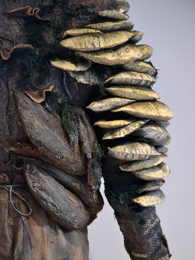 Close-up of the bunyip’s arm.