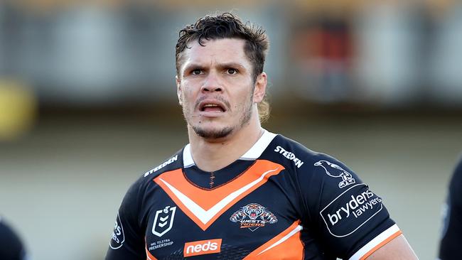 James Roberts playing for the Wests Tigers in 2021. (Photo by Mark Kolbe/Getty Images)