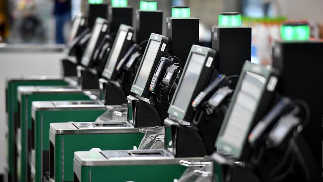 A global shopper study found most were comfortable with self-checkout technology. Picture: AAP
