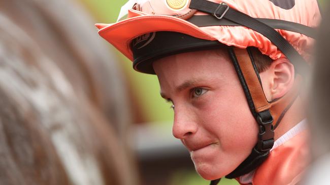 16-year-old Jarrod Noske after Black Caviar wins her first race in 2009 at Flemington.