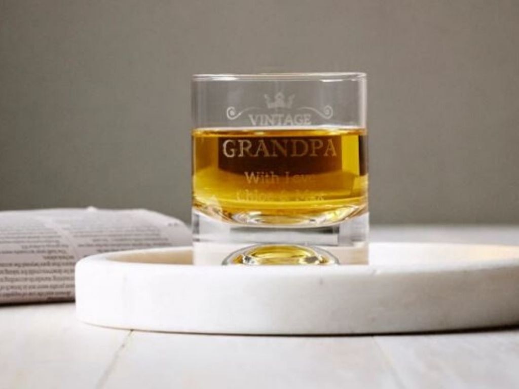 Identity Direct Personalised Vintage Whisky Glass