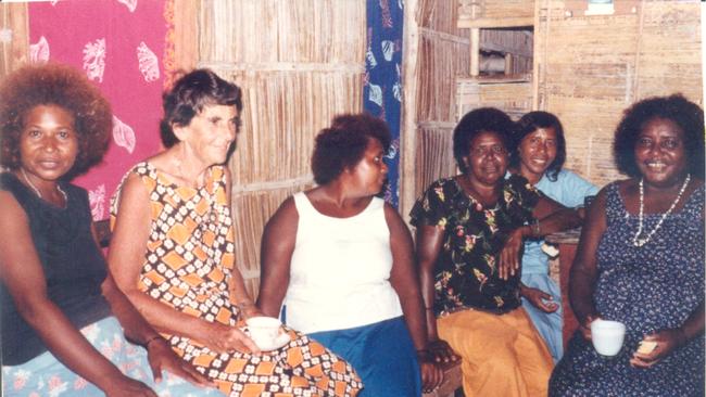 Helen Barrett in the Solomon Islands in the 1980s.