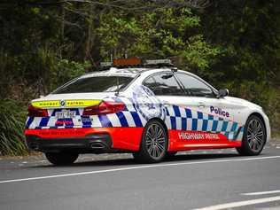 Police used spike strips to stop an allegedly stolen vehicle after a pursuit through Northern NSW. Picture: TREVOR VEALE