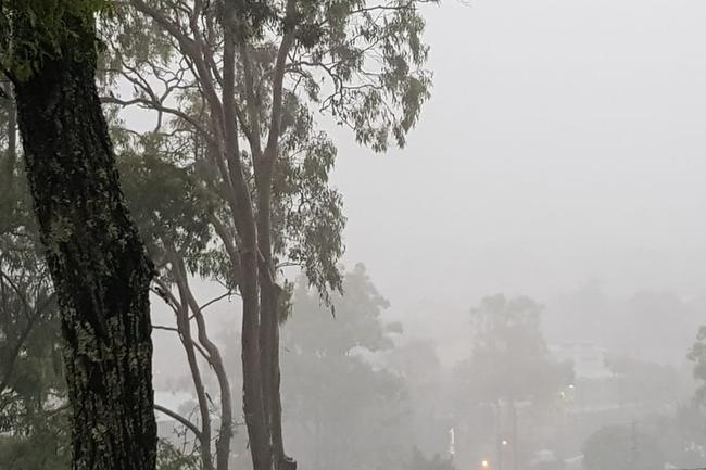 The rain as seen from Burleigh. Picture: Dianne Baker