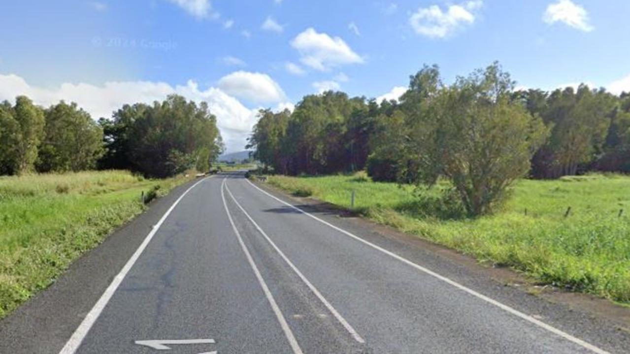 Paramedics rushed to an area of the Bruce Highway after receiving reports of a car driving into a water filled gully.