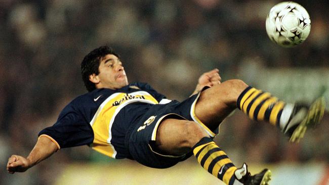 Maradona in action.