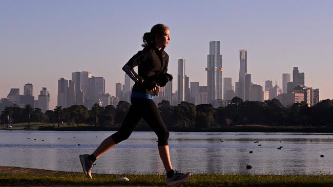 Melbourne’s vacancy rate has jumped to 18 per cent as the city was slugged by the shift to working-from-home and empty blocks in the Docklands. Picture: William West/AFP