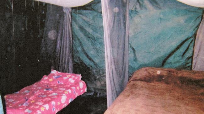 Brother and sister Charlie and Martha Colt slept in a ‘marital bed’ inside one of the tents on the putrid farm.
