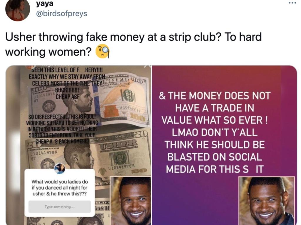 Usher slammed for allegedly using fake money at Las Vegas strip club ...