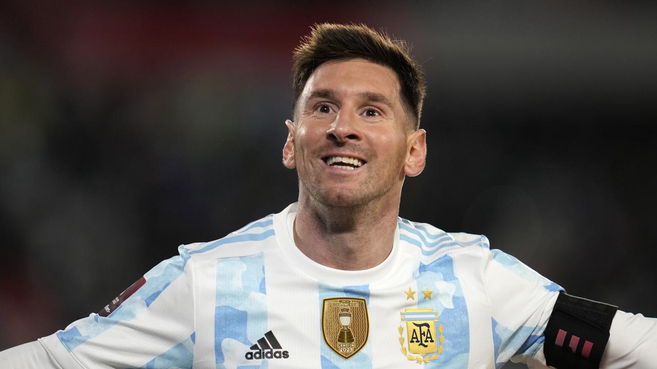 Lionel Messi claimed a stunning hat-trick for Argentina.
