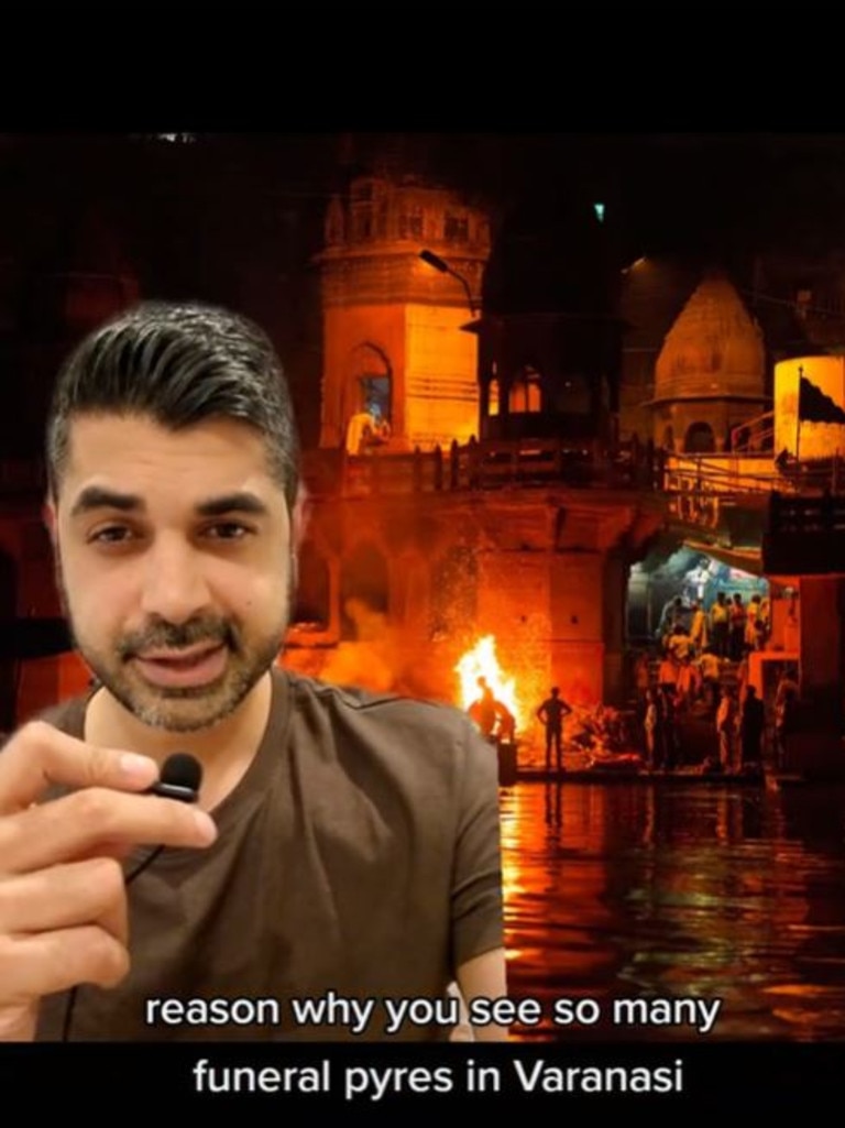 He also went into great detail explaining the history of the holy city. Picture: TikTok/aparnaofficial