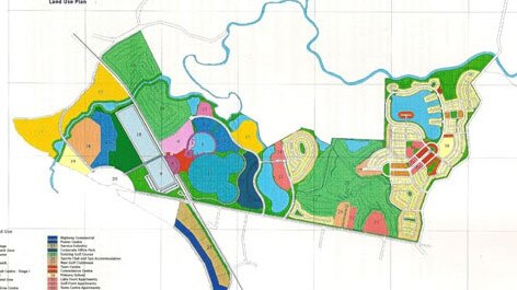 An overview of the Disney site at Coomera.