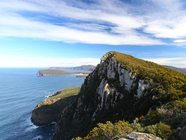 Three Capes Track. view of Arthurs Peak and the Tasman Peninsula