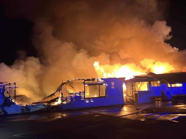 Fire destroys Gisborne RSL sub-branch. Picture: Facebook