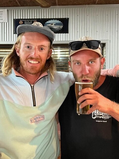 Wade Fletcher and Tayt Syme are heading to every pub in the state. Picture: Instagram