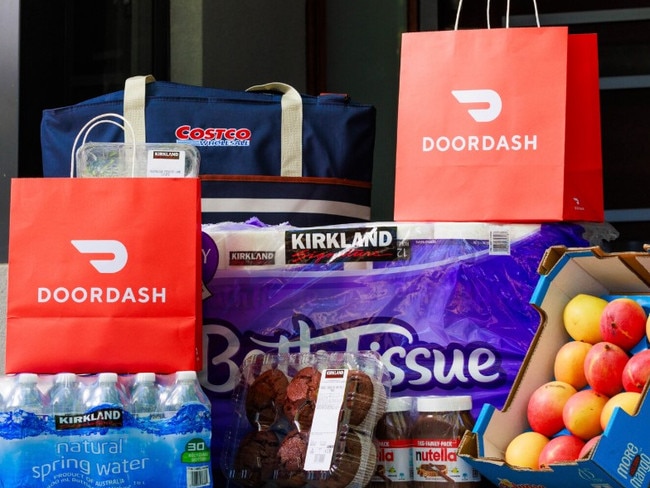 Aussies are set to have groceries from Costco delivered right to their doors amid a new partnership with DoorDash. Picture: Supplied.