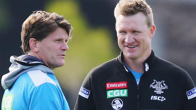 Collingwood assistant Robert Harvey missed out on the North Melbourne job. Picture: Getty Images