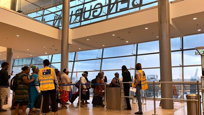 Australian organised flights to help Australian nationals and Pacific friends leave Israel. Picture: DFAT via NCA NewsWire