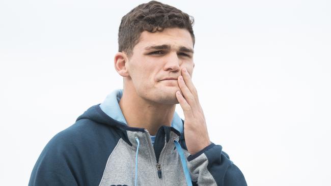 Nathan Cleary is out of Origin with an ankle injury.