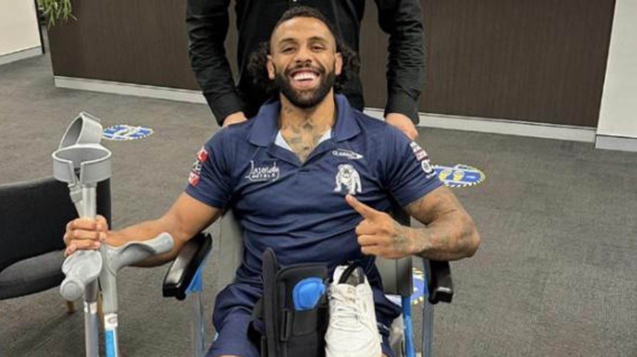 Josh Addo-Carr and his agent, Mario Tartak.