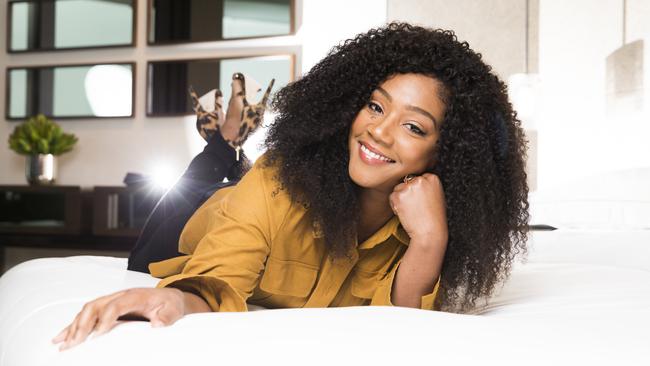 Tiffany Haddish jumped at the chance to work with Chris Hemsworth. Picture: Dylan Robinson