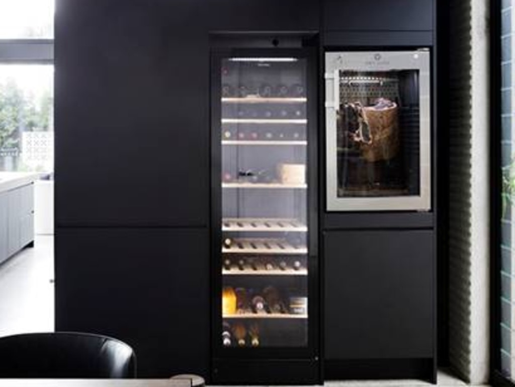 A dry-aged meat fridge — bet you didn’t know that was a thing.