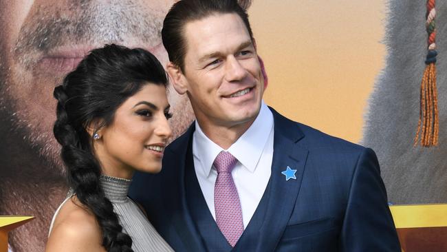 Shay Shariatzadeh and John Cena. Picture: Getty Images