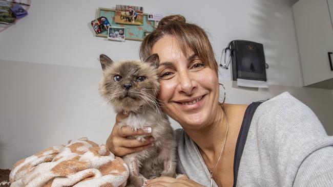 Georgia Tsatsaris was reunited with Mishka the car after she went missing for 10 years. Picture: Tim Carrafa