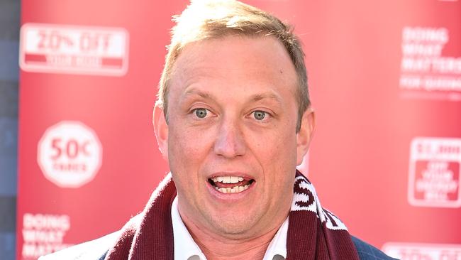 Queensland Premier Steven Miles at a media conference on Wednesday. Picture: John Gass