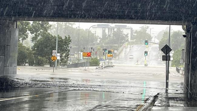 Flooding at Widdop St in Toombul. Picture: Supplied