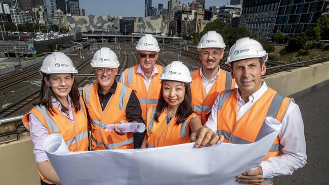 A gun squad of local and experts from overseas are working on the massive Suburban Rail Loop. Picture: Tim Carrafa