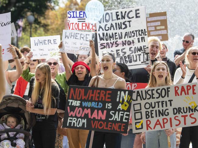 SYDNEY, AUSTRALIA - NewsWire Photos - MAY 10, 2025.No More! The National rally against domestic violence from Belmore Park to Hyde Park. NewsWire / Simon Bullard.