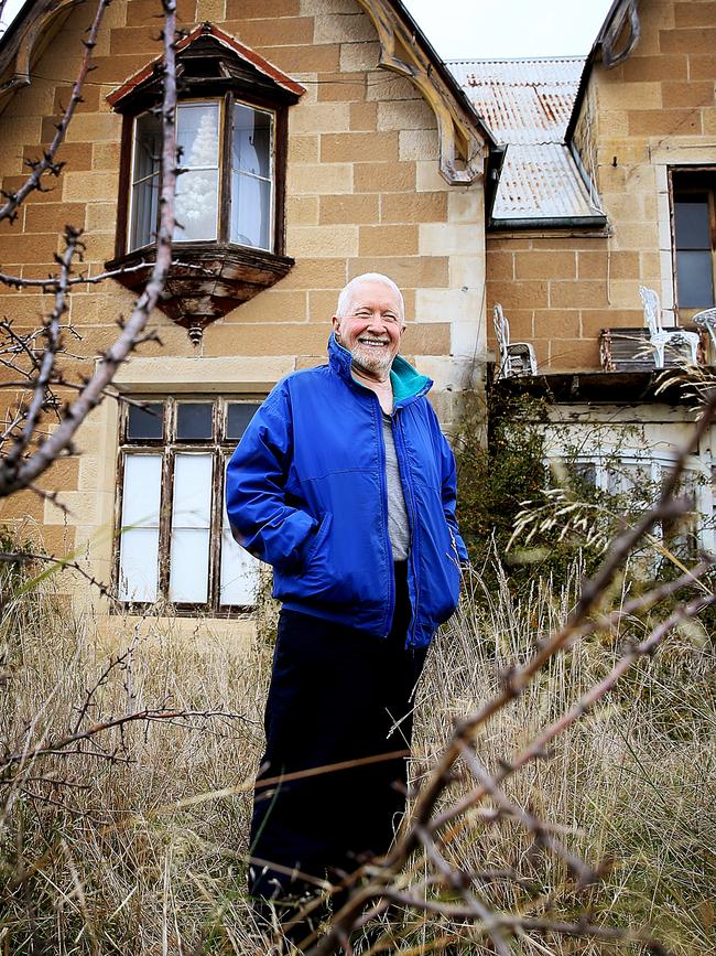 George Burrows outside the Black Snake Inn in 2017. Picture: SAM ROSEWARNE.