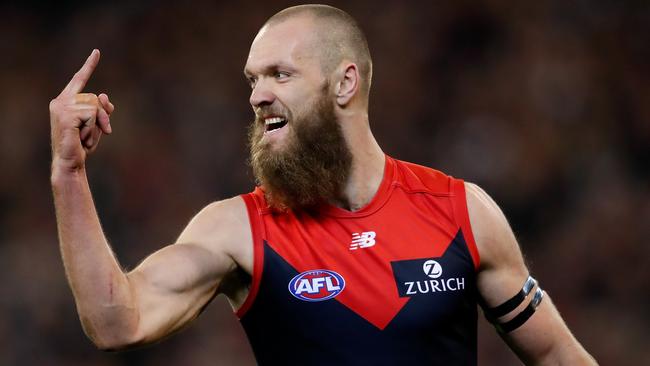 Max Gawn hopes the Demons can break the club’s curse by winning a flag in 2021. Picture: Adam Trafford