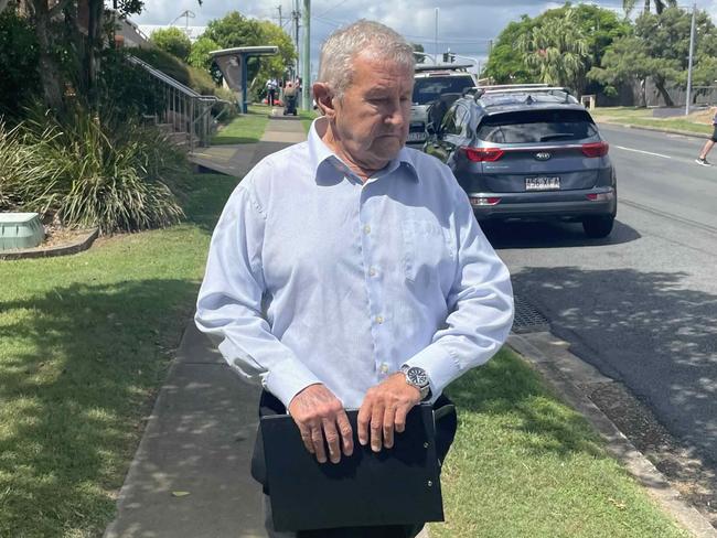 Stewart Bruce Vaughan leaves Hervey Bay Magistrate Court on February 27, 2024.