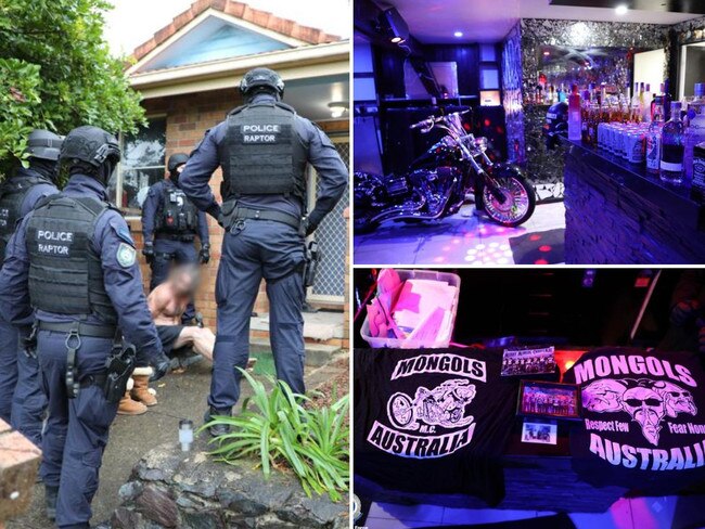 Police dismantled Mongols bikie clubhouse