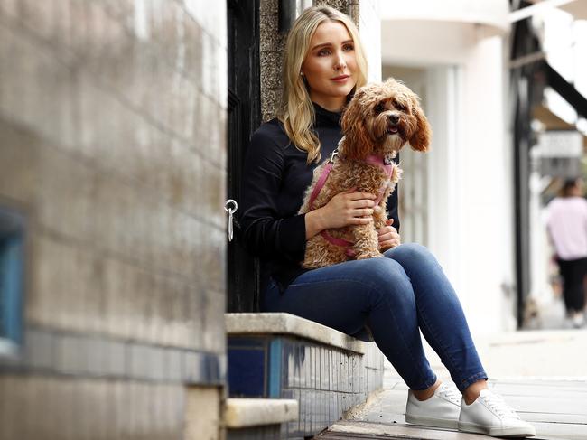 Paddington pub-goer Holly Asser has been refused entry because of her dog Rosie. Picture: Sam Ruttyn