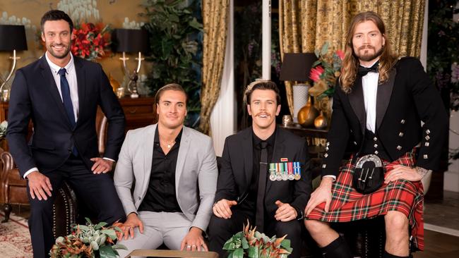 The Bachelorette  will have four NSW entrants — (from left) Charlie, Nathan, Jules and Cheyne.