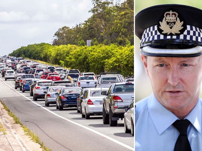 Traffic warning from Gold Coast Police.