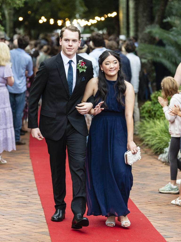 Tess Winten and Brock Clark at Fairholme College formal, Wednesday, March 29, 2023. Picture: Kevin Farmer