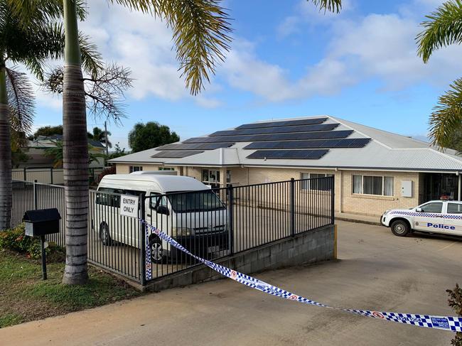 The childcare centre remained a crime scene yesterday.