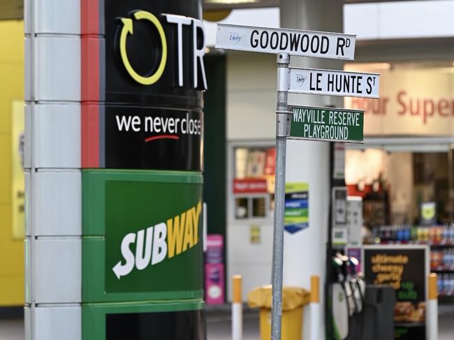 The BP On The Run on Goodwood Road across from the Royal Showgrounds where a person was stabbed around 6:30pm on Wednesday Picture: Naomi Jellicoe