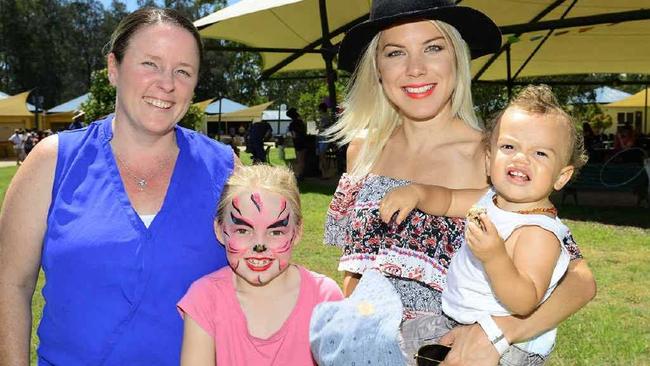 Jess Crabtree, Elouise Skapin, 7, Steph Breen and Archer Breen, 1.